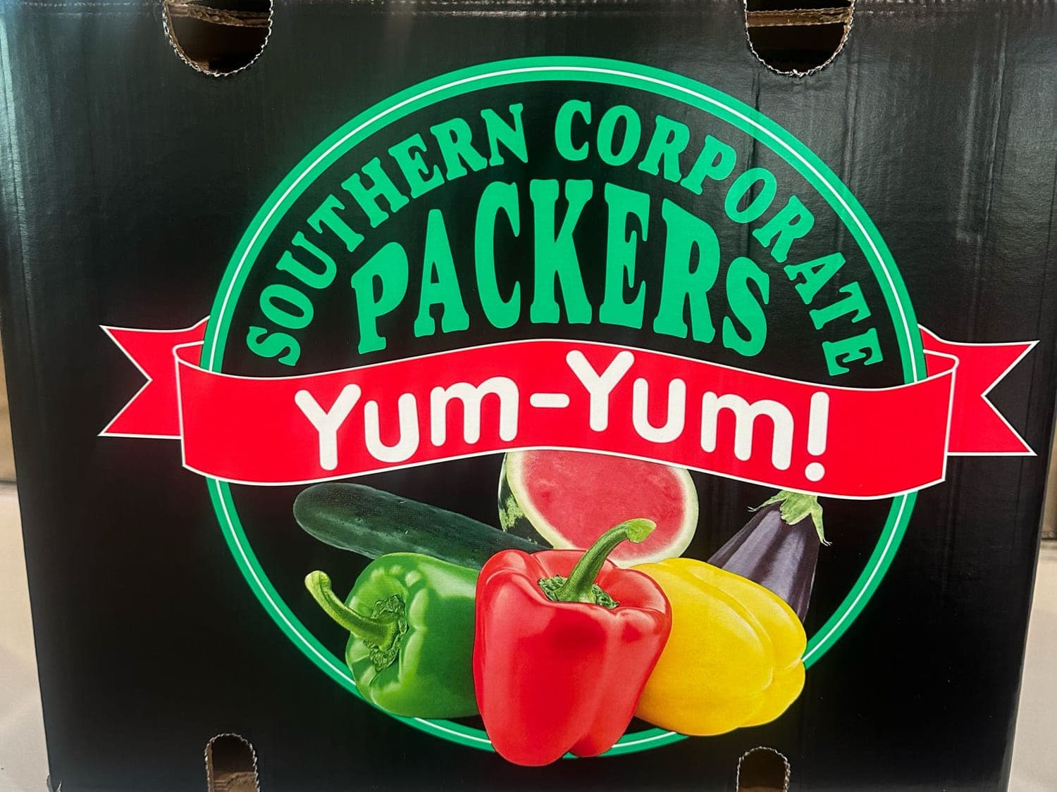 A Southern Corporate Packers Yum Yum carton